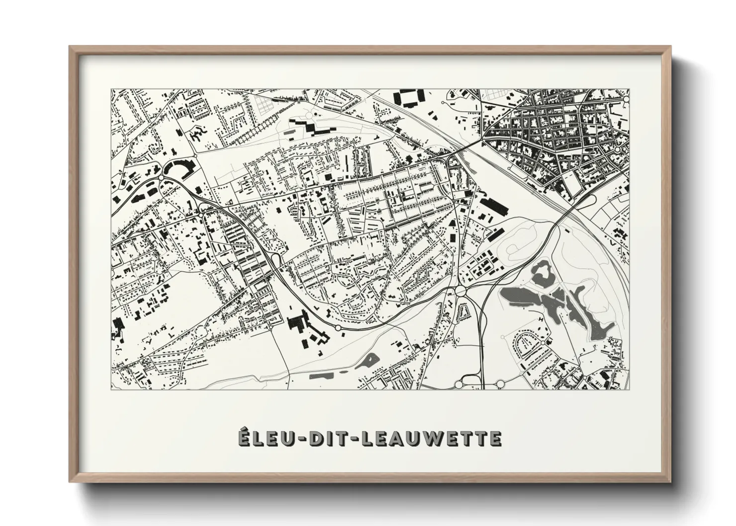 Une affiche de carte sur Éleu-dit-Leauwette