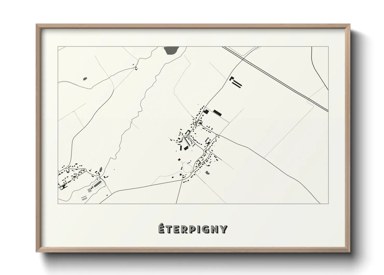 Une affiche de carte sur Éterpigny