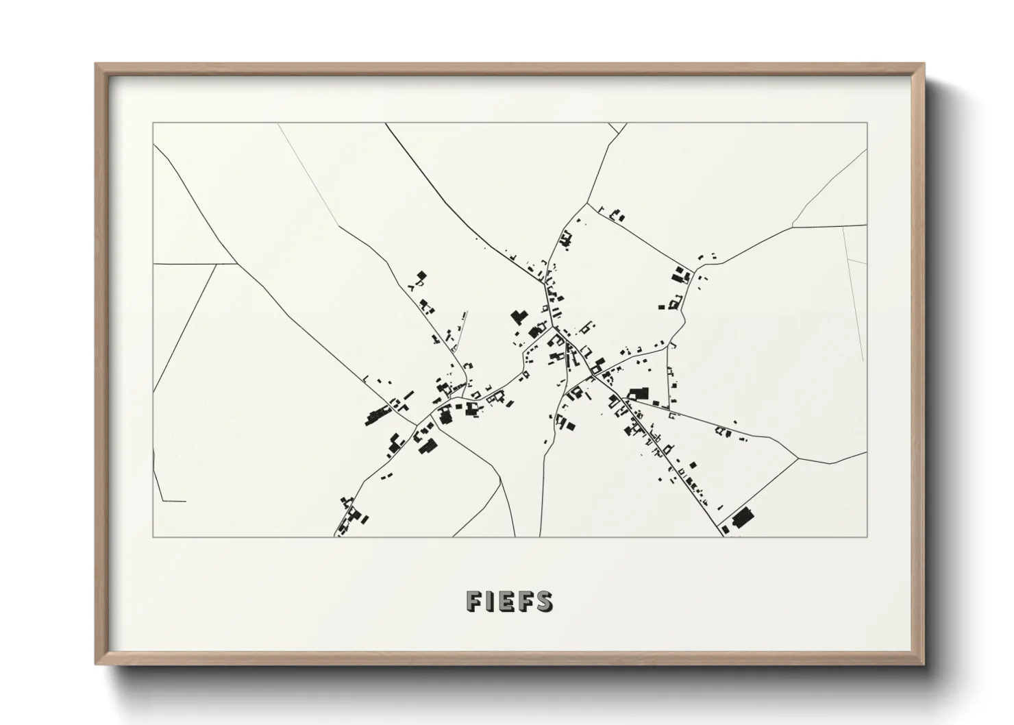 Une affiche de carte sur Fiefs