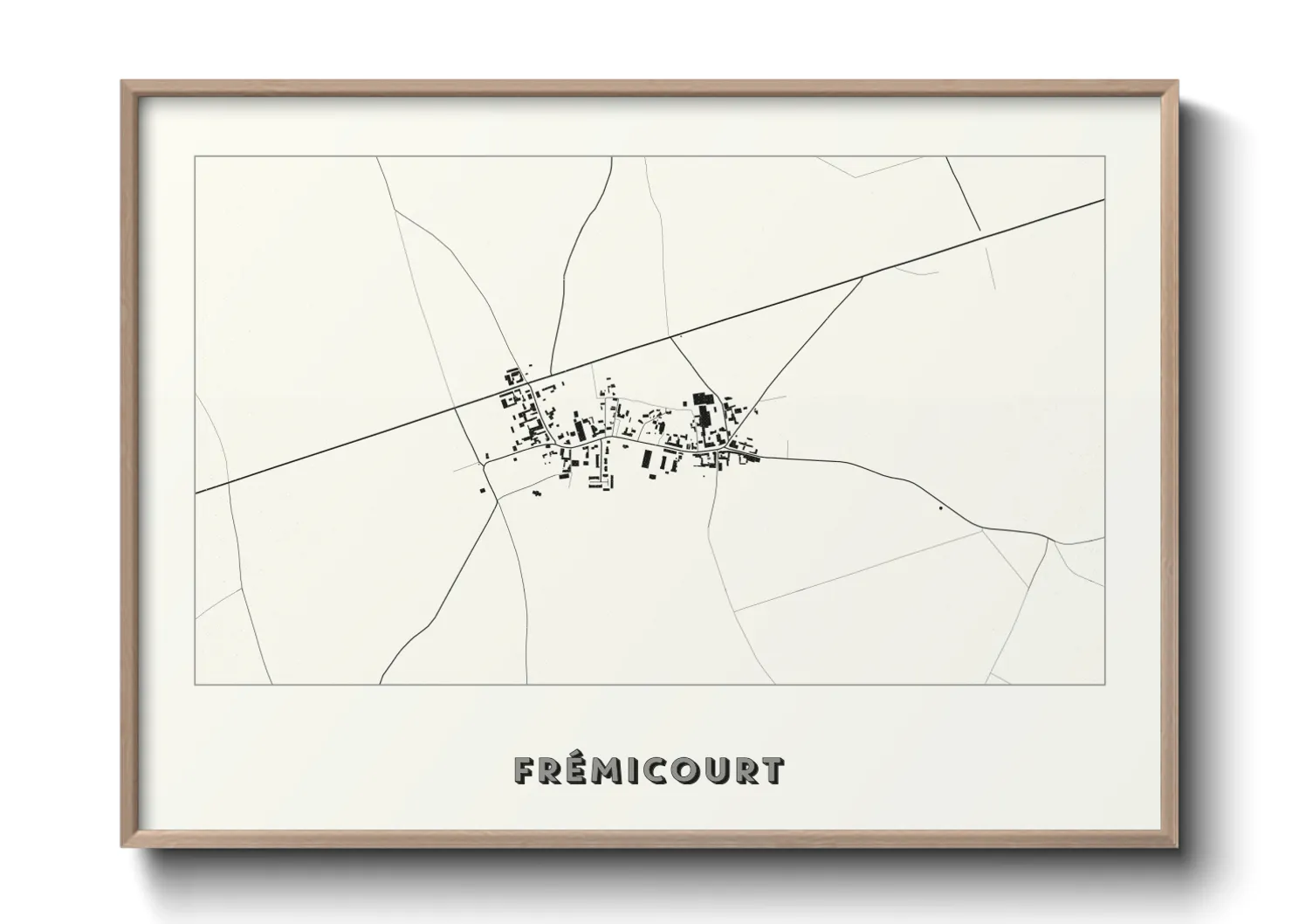 Une affiche de carte sur Frémicourt