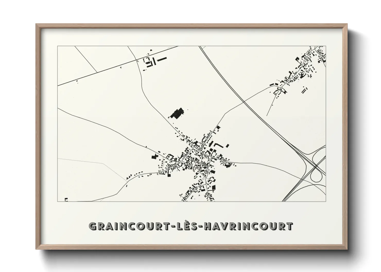 Une affiche de carte sur Graincourt-lès-Havrincourt