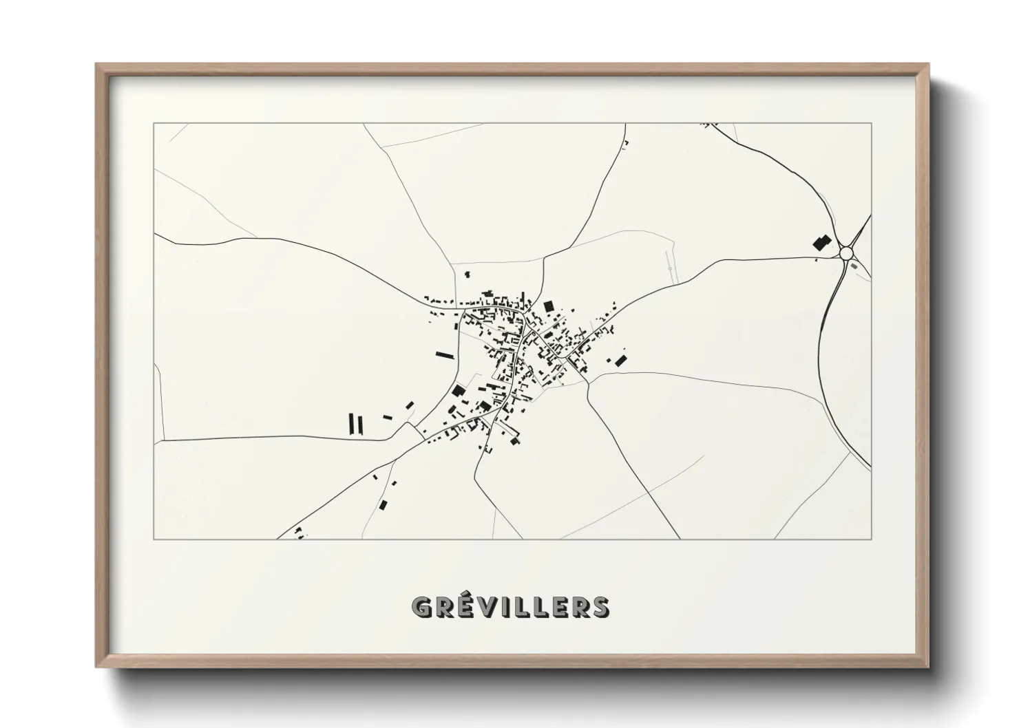 Une affiche de carte sur Grévillers