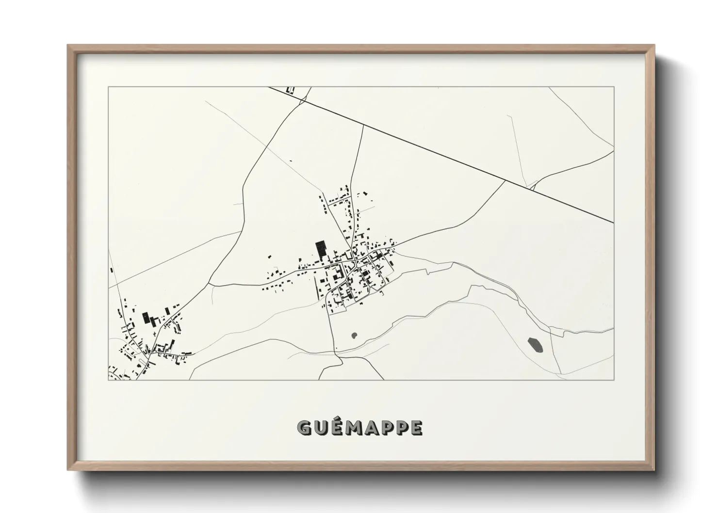 Une affiche de carte sur Guémappe