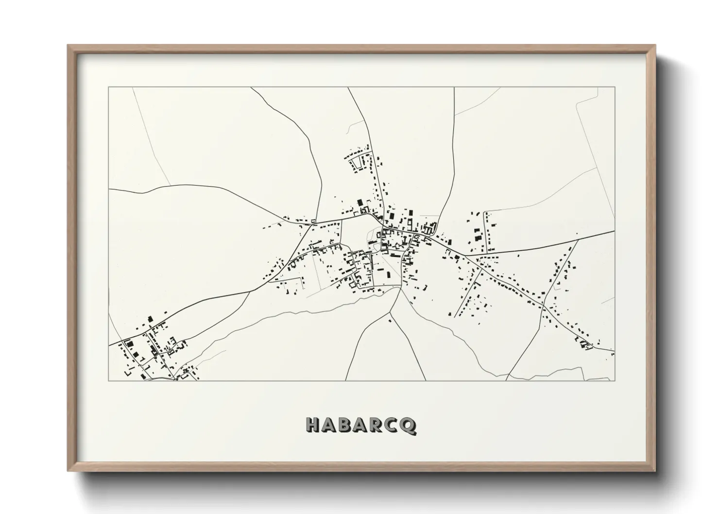 Une affiche de carte sur Habarcq