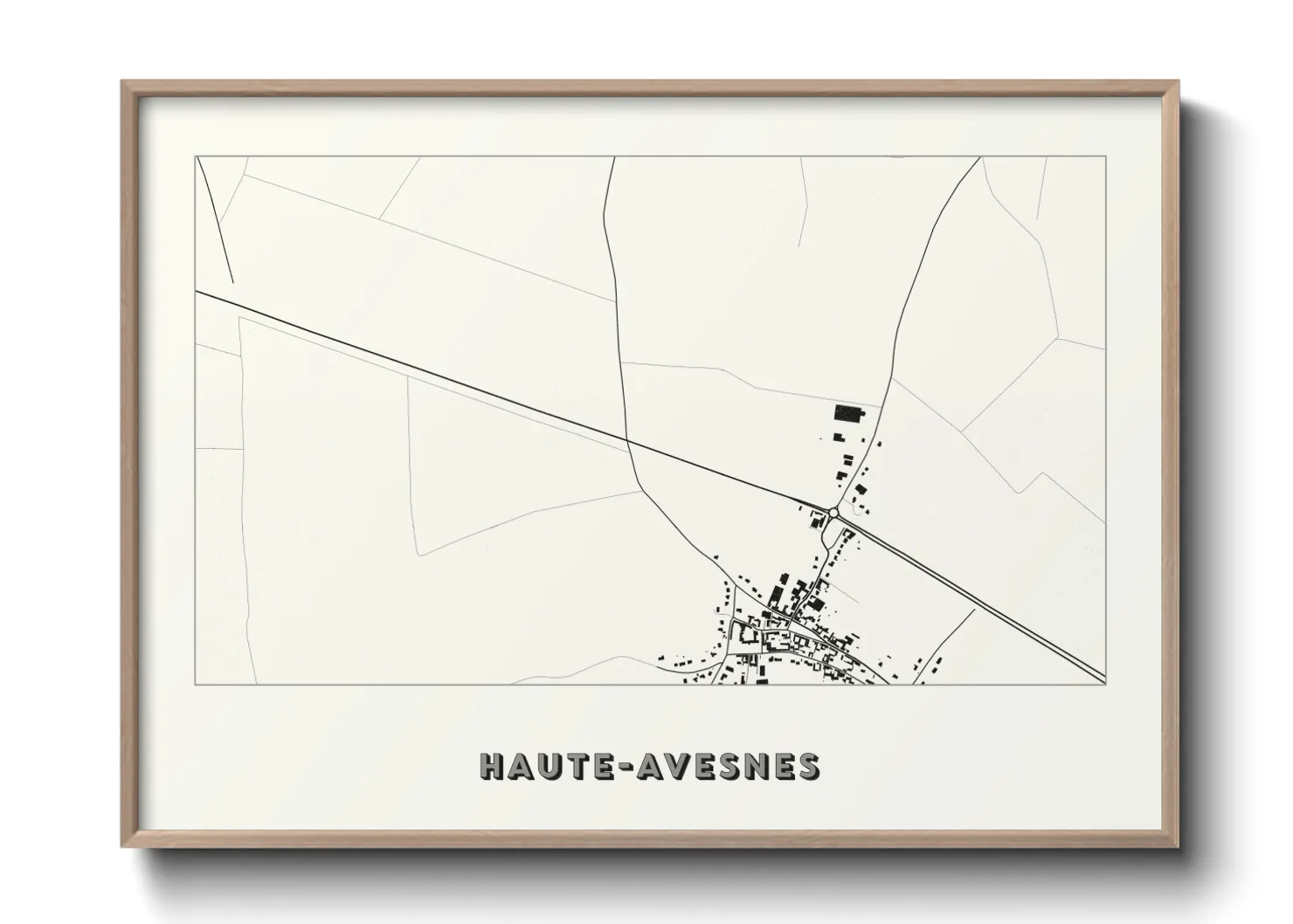 Une affiche de carte sur Haute-Avesnes