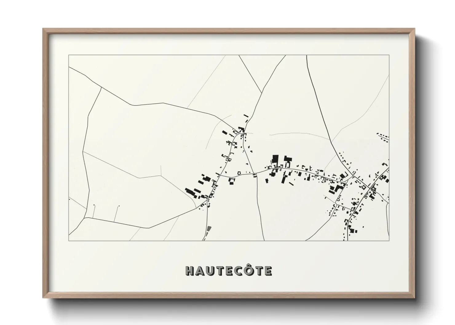 Une affiche de carte sur Hautecôte