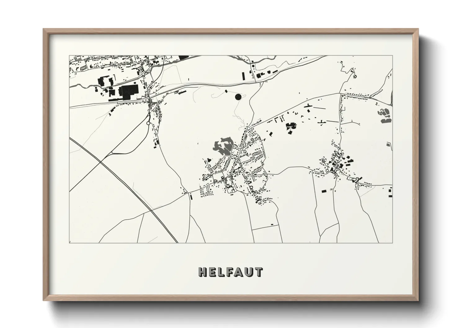 Une affiche de carte sur Helfaut