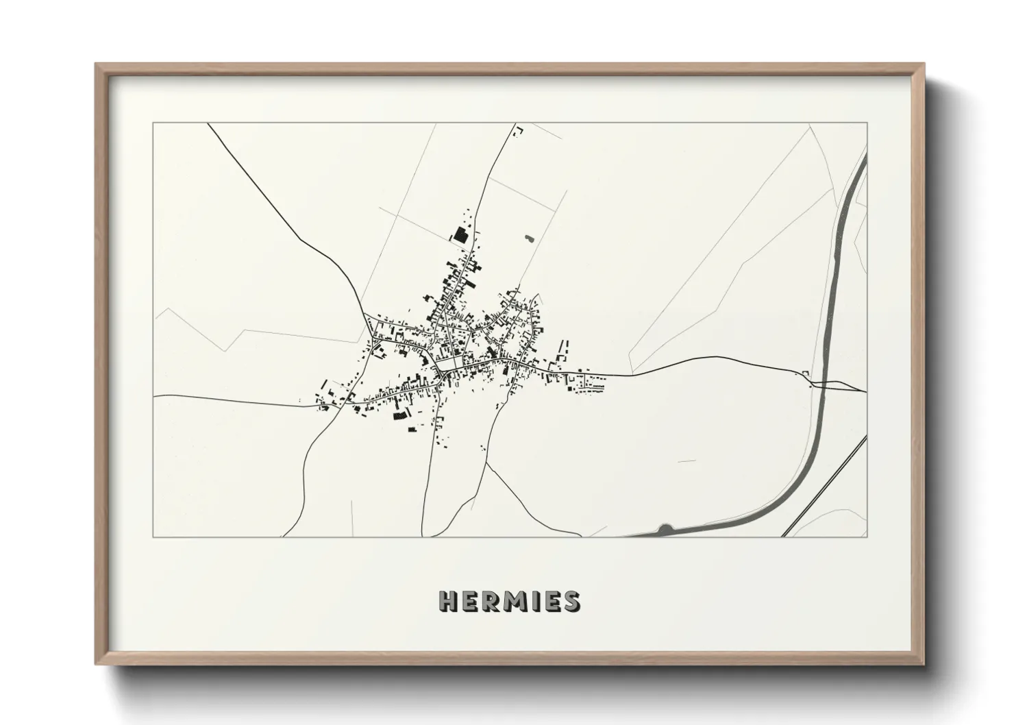 Une affiche de carte sur Hermies