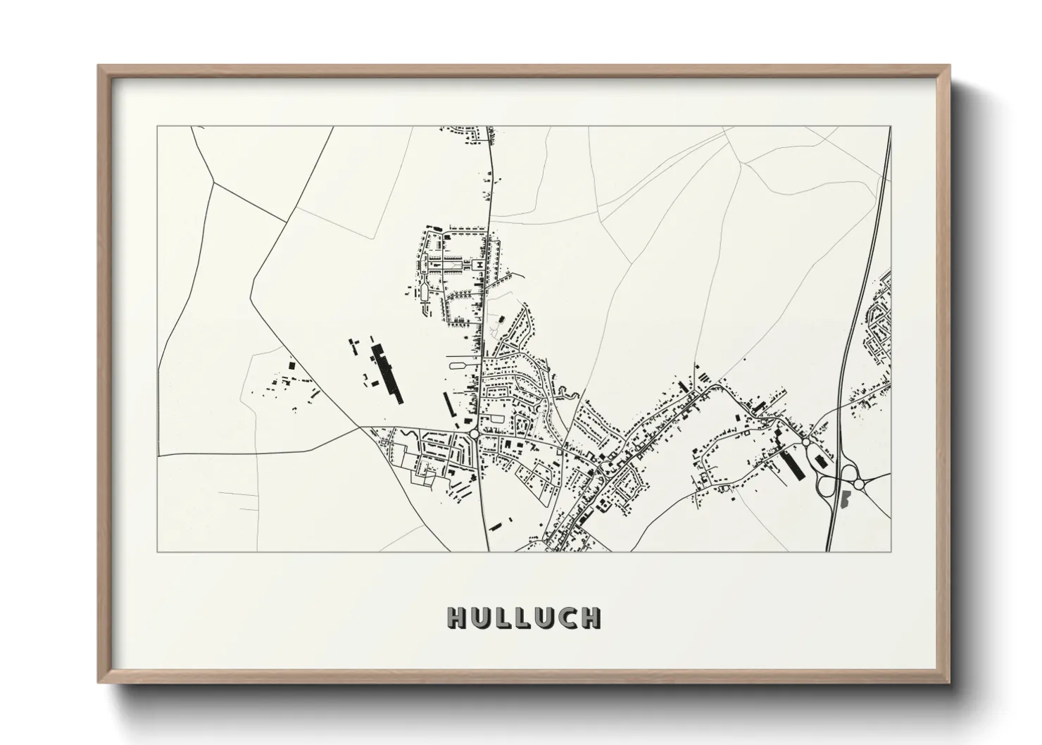 Une affiche de carte sur Hulluch