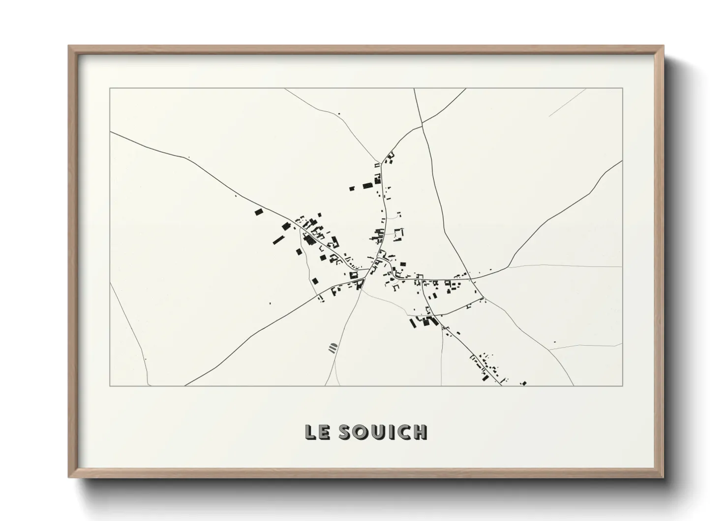 Une affiche de carte sur Le Souich