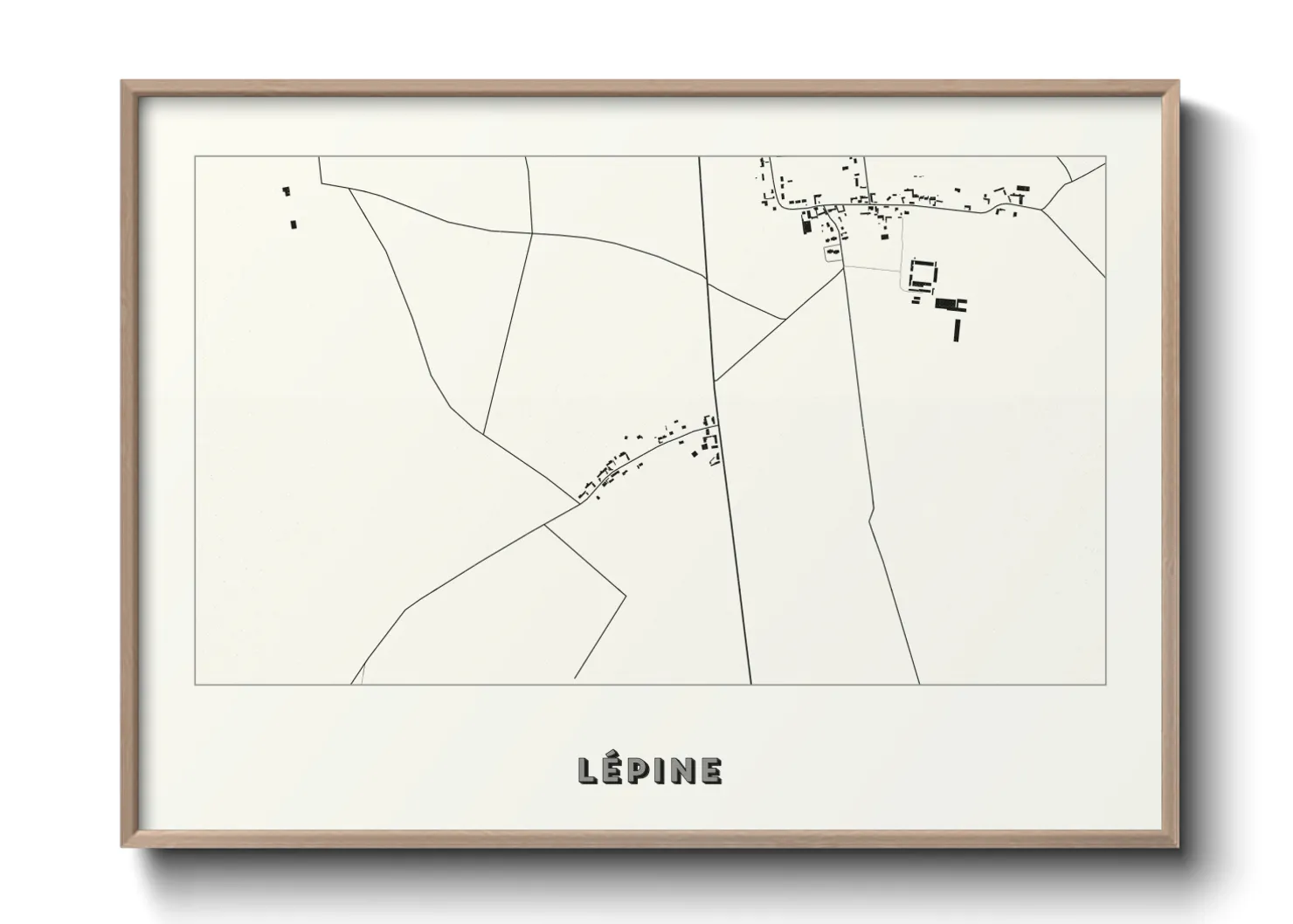 Une affiche de carte sur Lépine