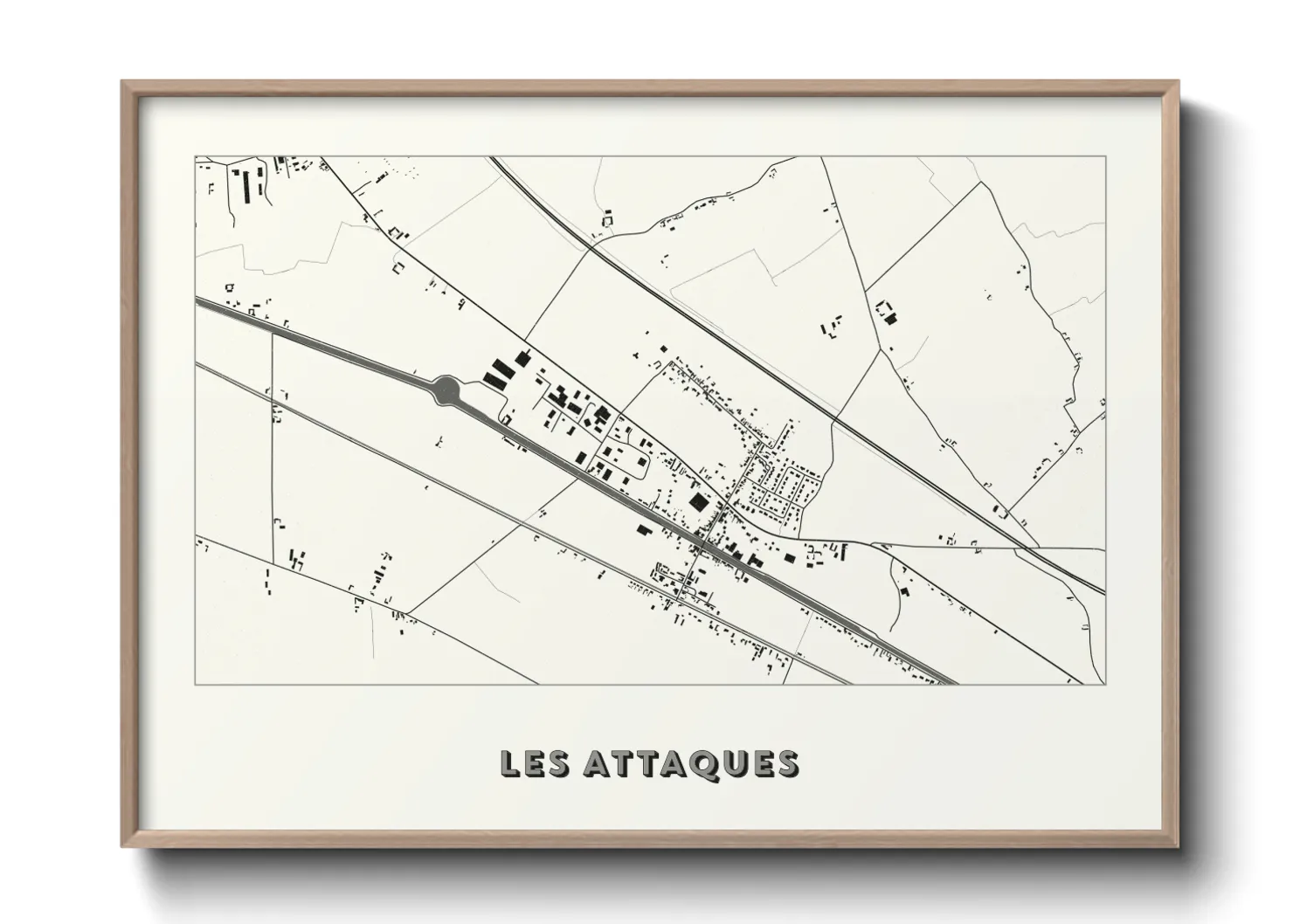 Une affiche de carte sur Les Attaques