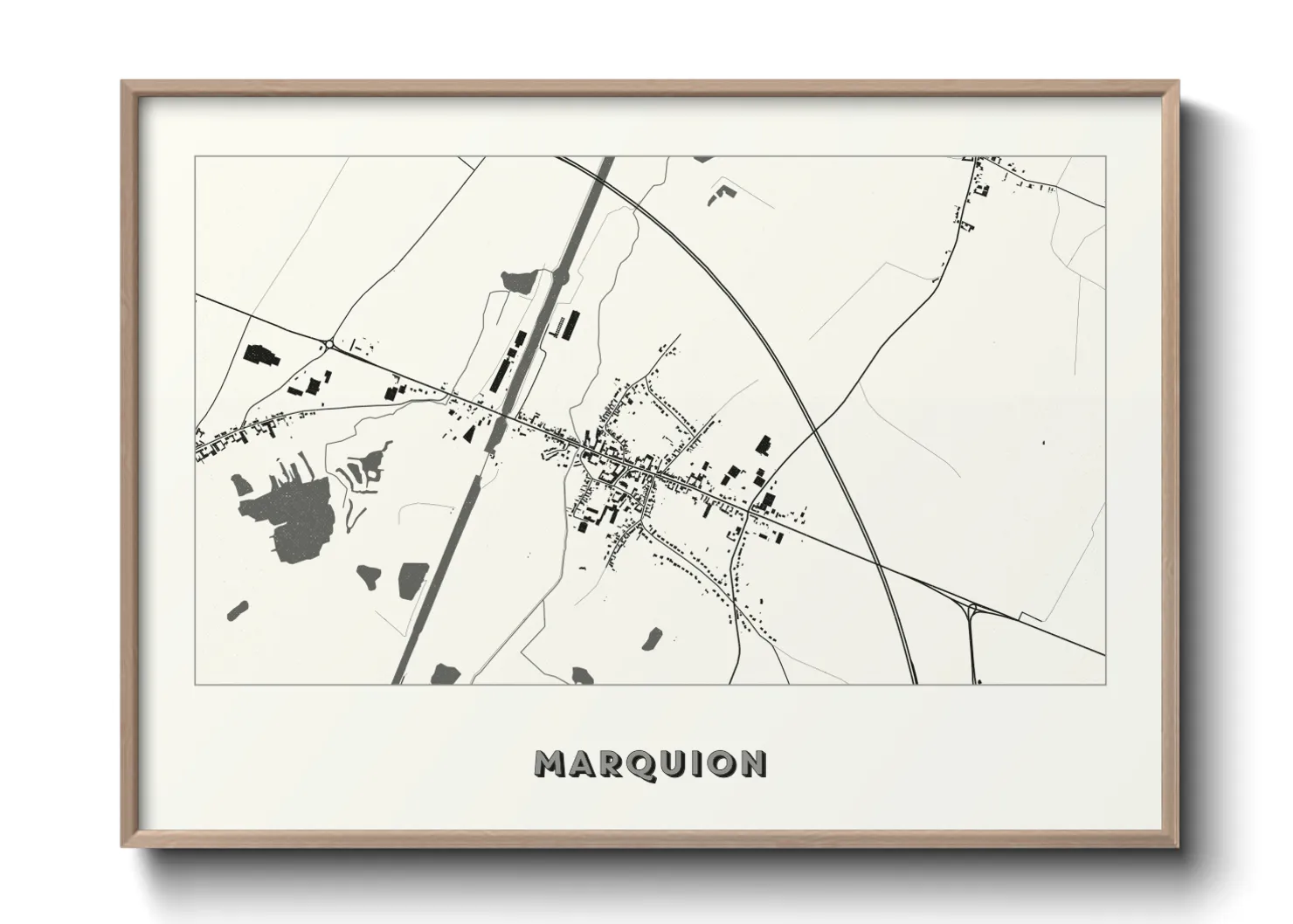 Une affiche de carte sur Marquion