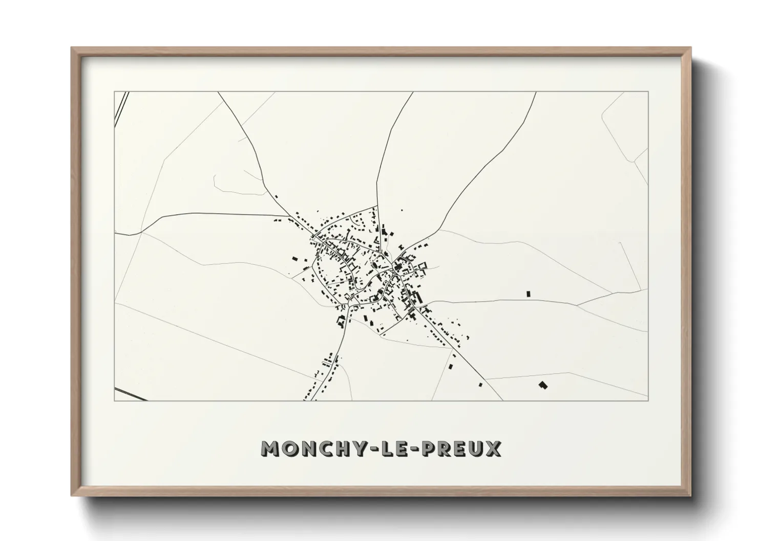 Une affiche de carte sur Monchy-le-Preux