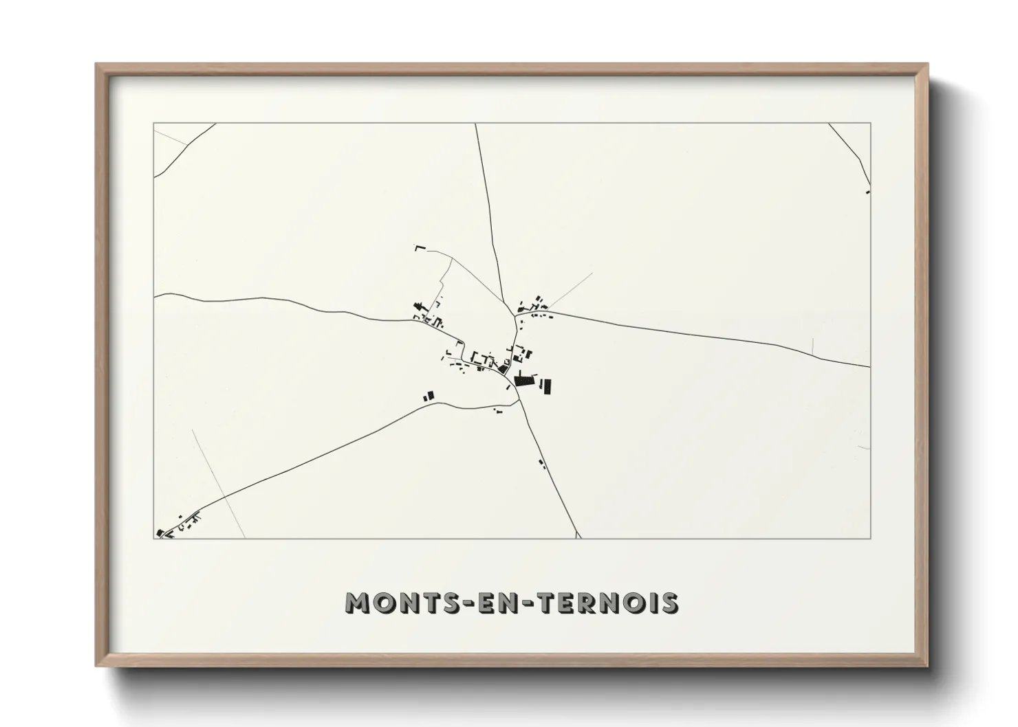 Une affiche de carte sur Monts-en-Ternois