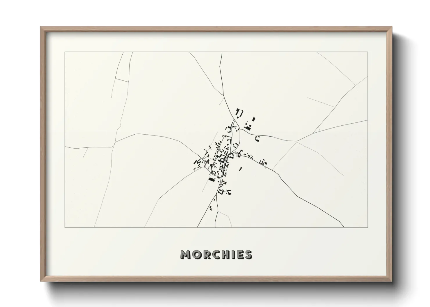 Une affiche de carte sur Morchies