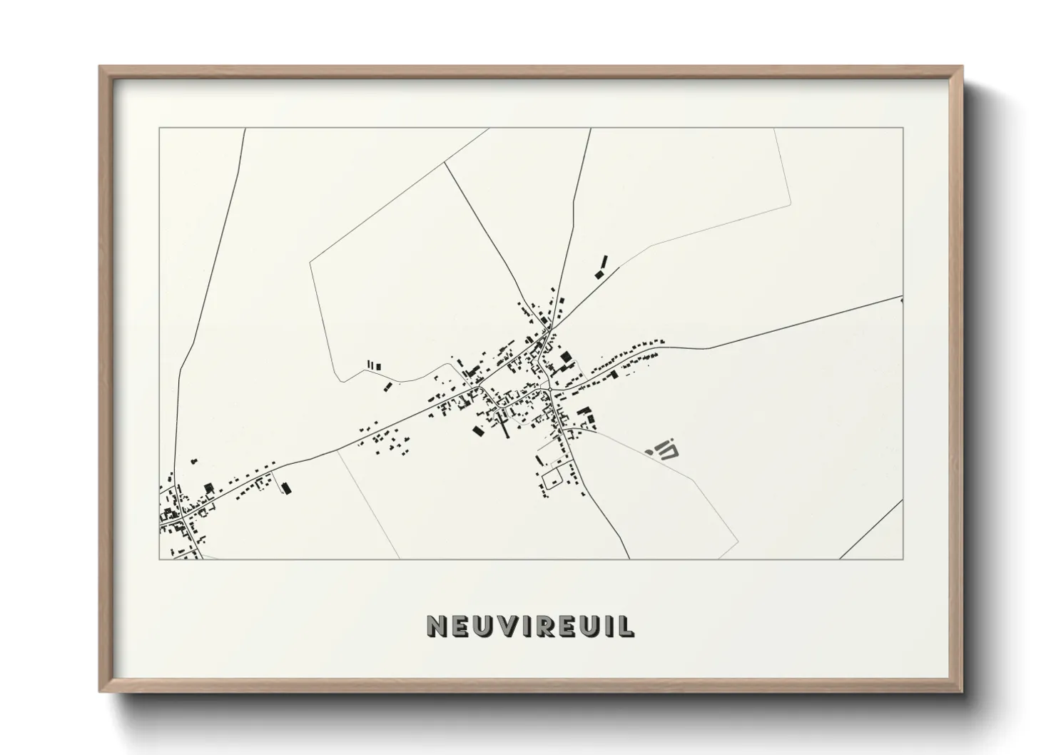 Une affiche de carte sur Neuvireuil