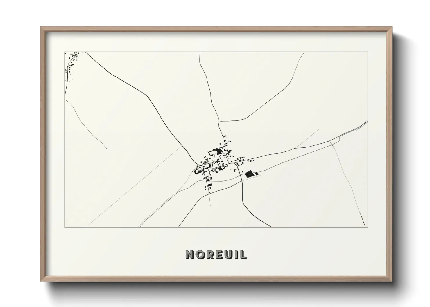 Une affiche de carte sur Noreuil