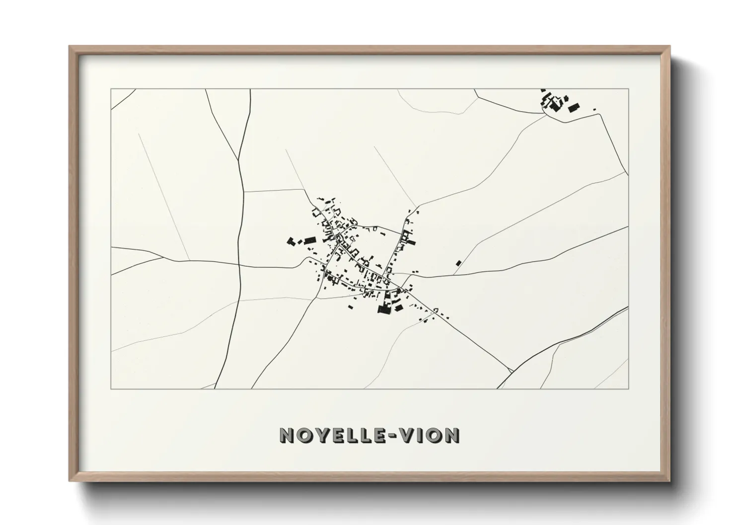 Une affiche de carte sur Noyelle-Vion