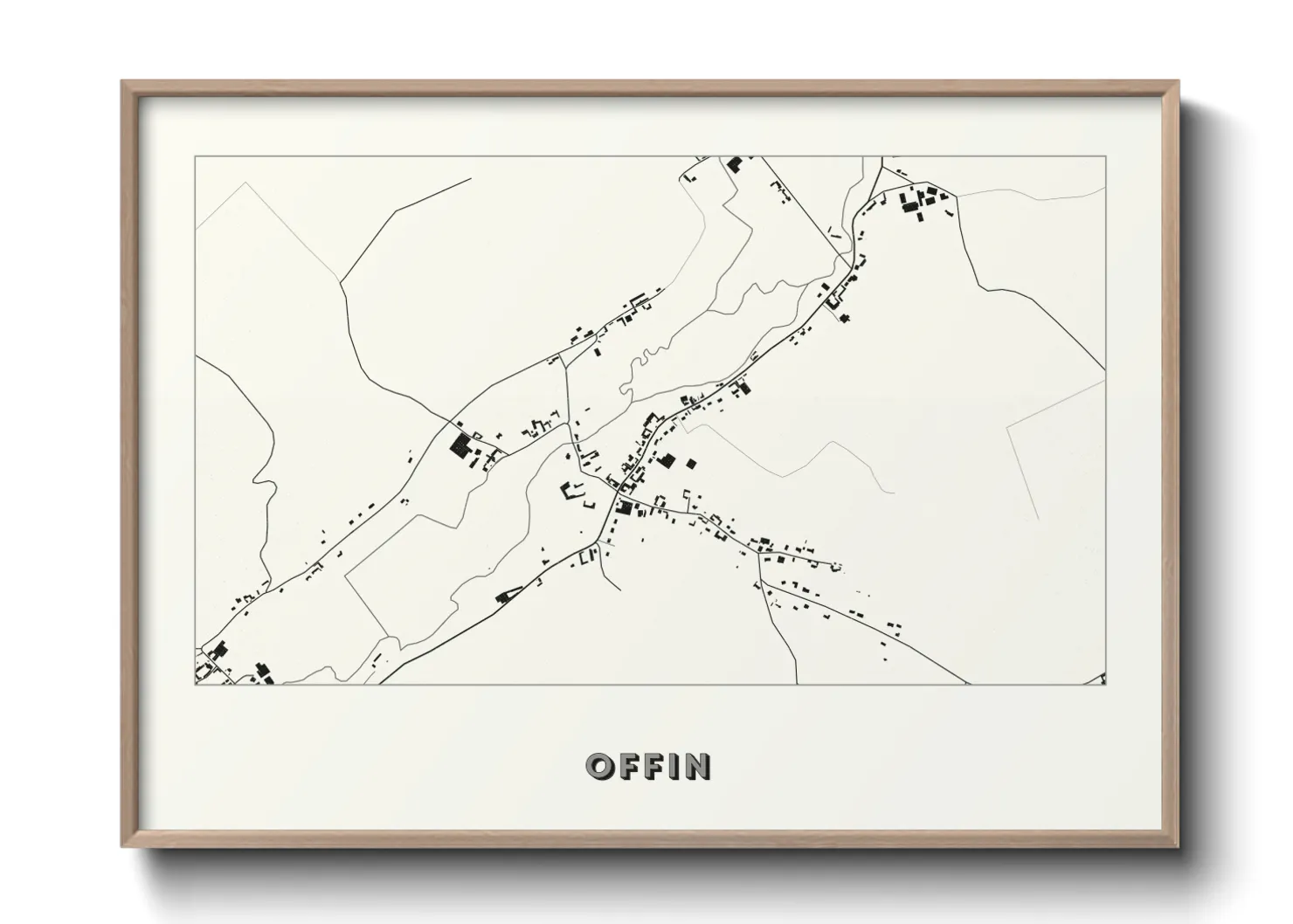 Une affiche de carte sur Offin