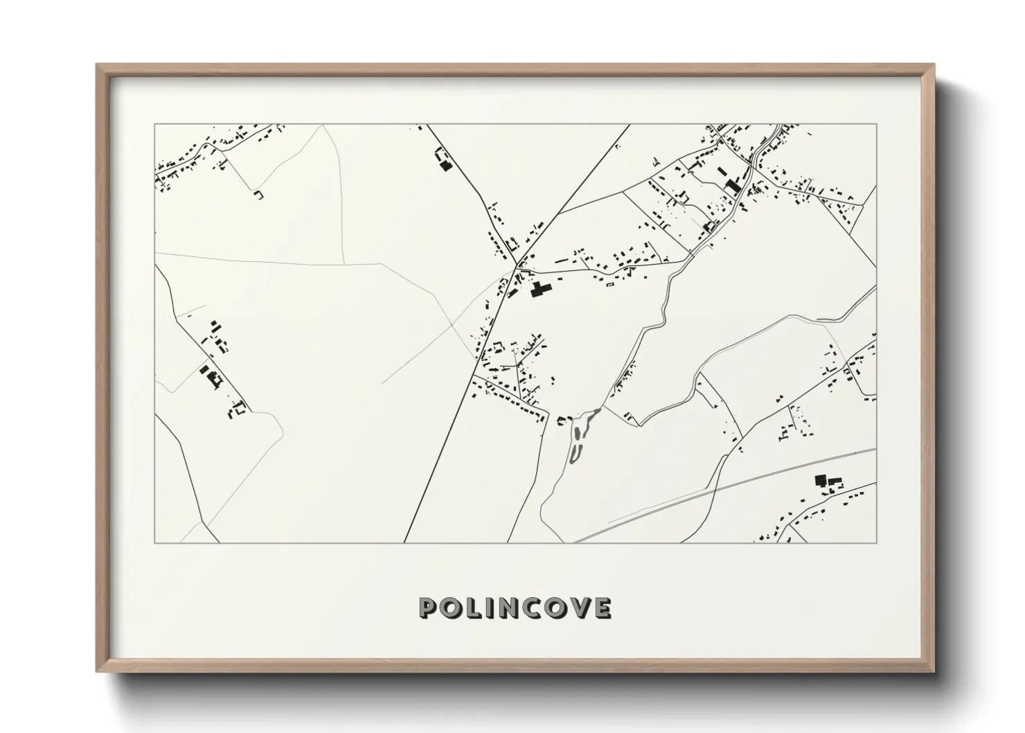 Une affiche de carte sur Polincove