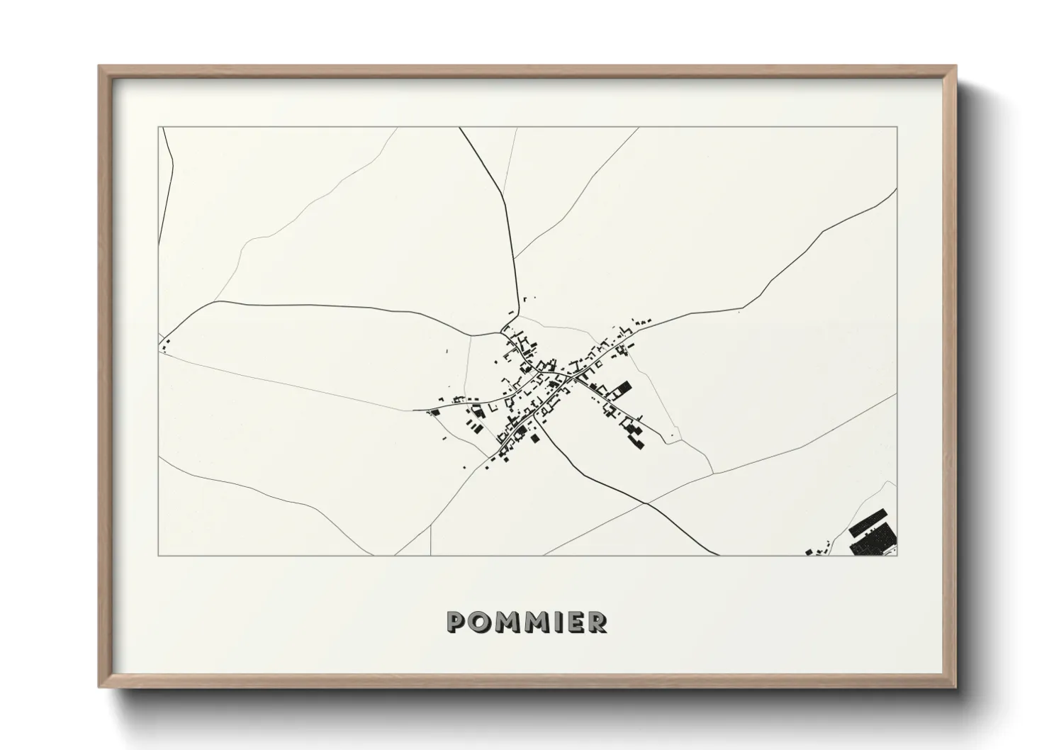 Une affiche de carte sur Pommier