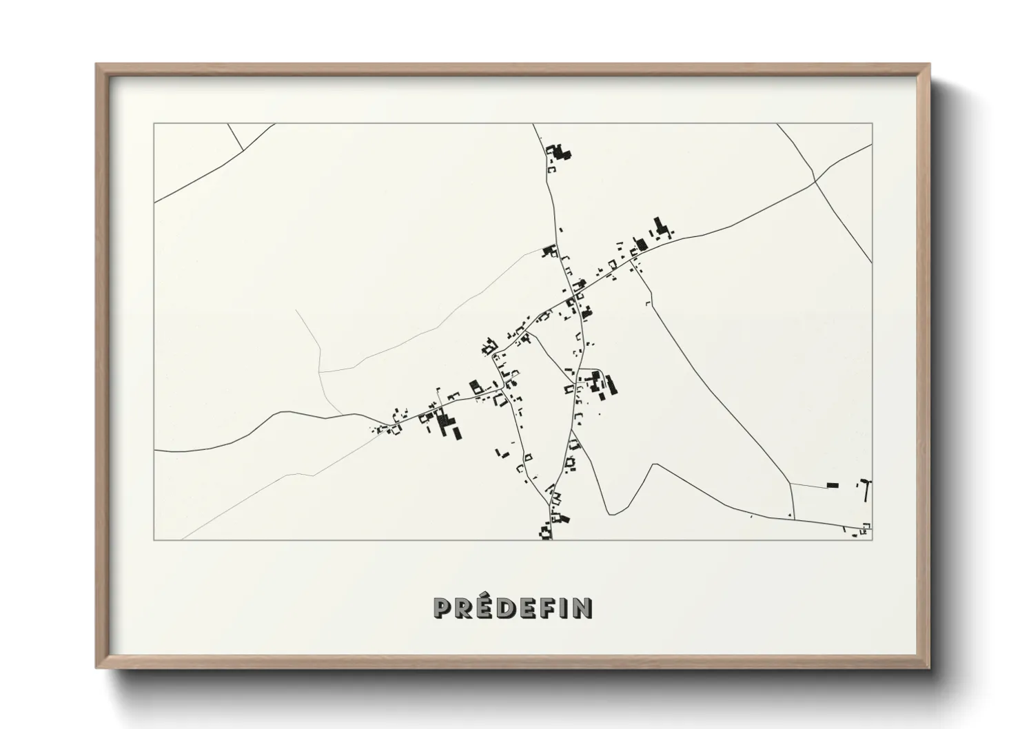 Une affiche de carte sur Prédefin