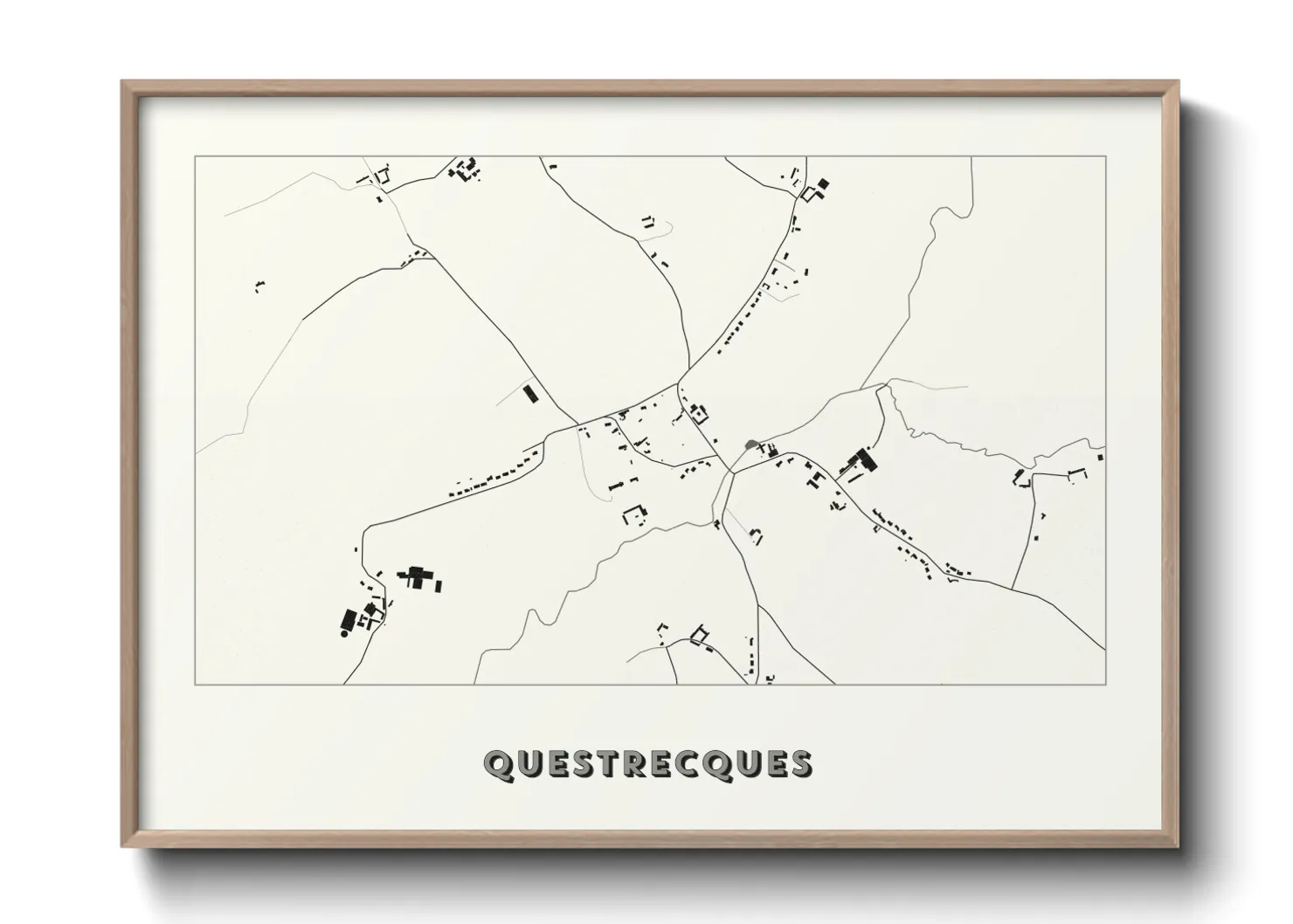 Une affiche de carte sur Questrecques