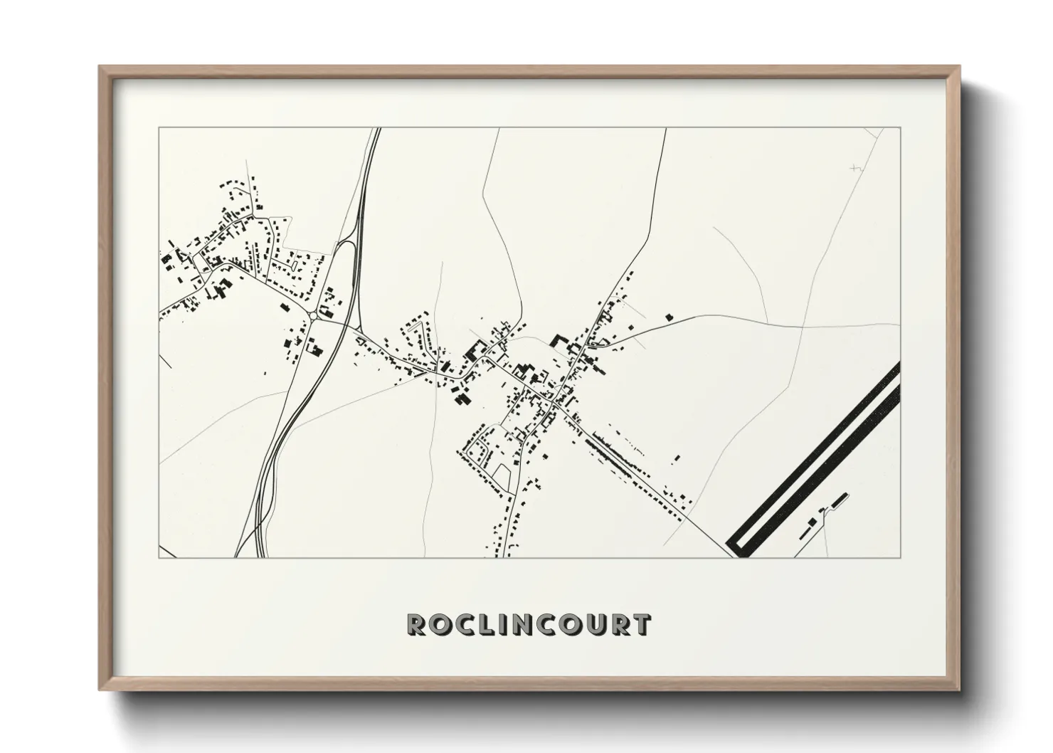 Une affiche de carte sur Roclincourt