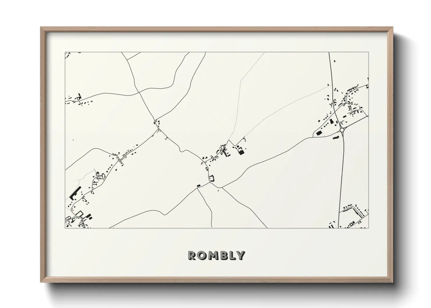 Une affiche de carte sur Rombly