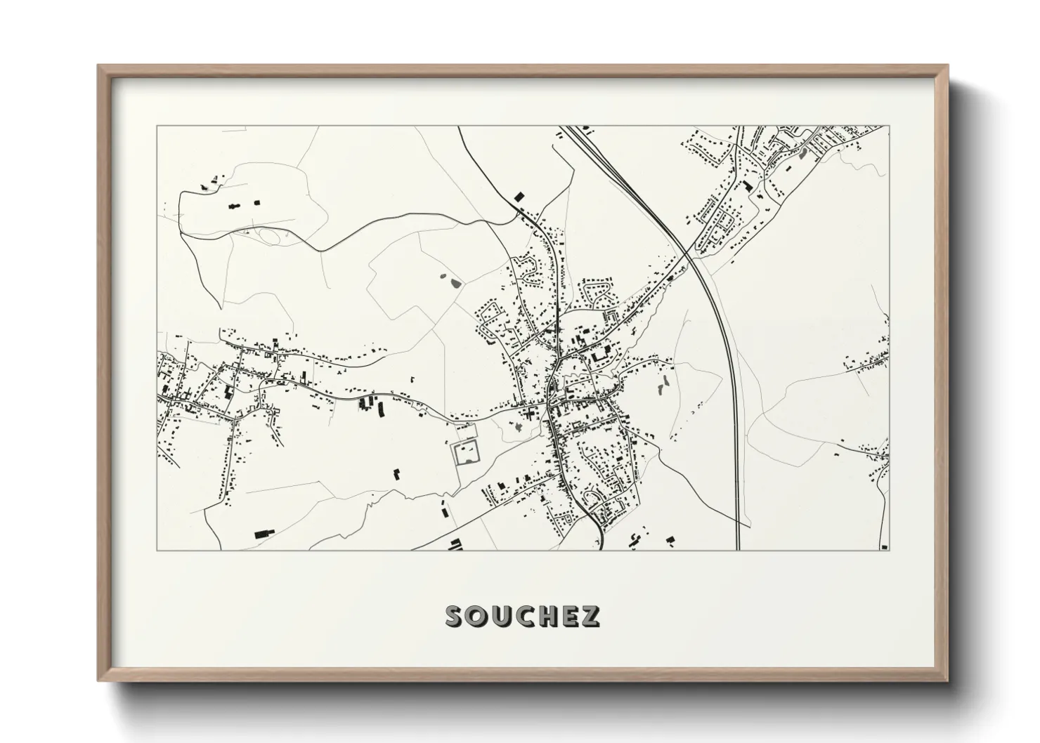 Une affiche de carte sur Souchez