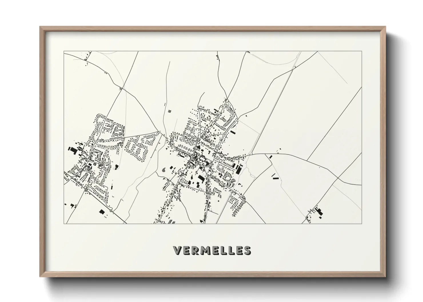 Une affiche de carte sur Vermelles