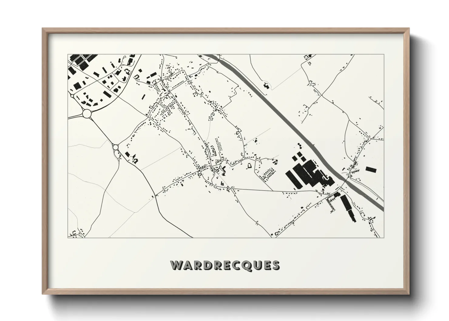 Une affiche de carte sur Wardrecques