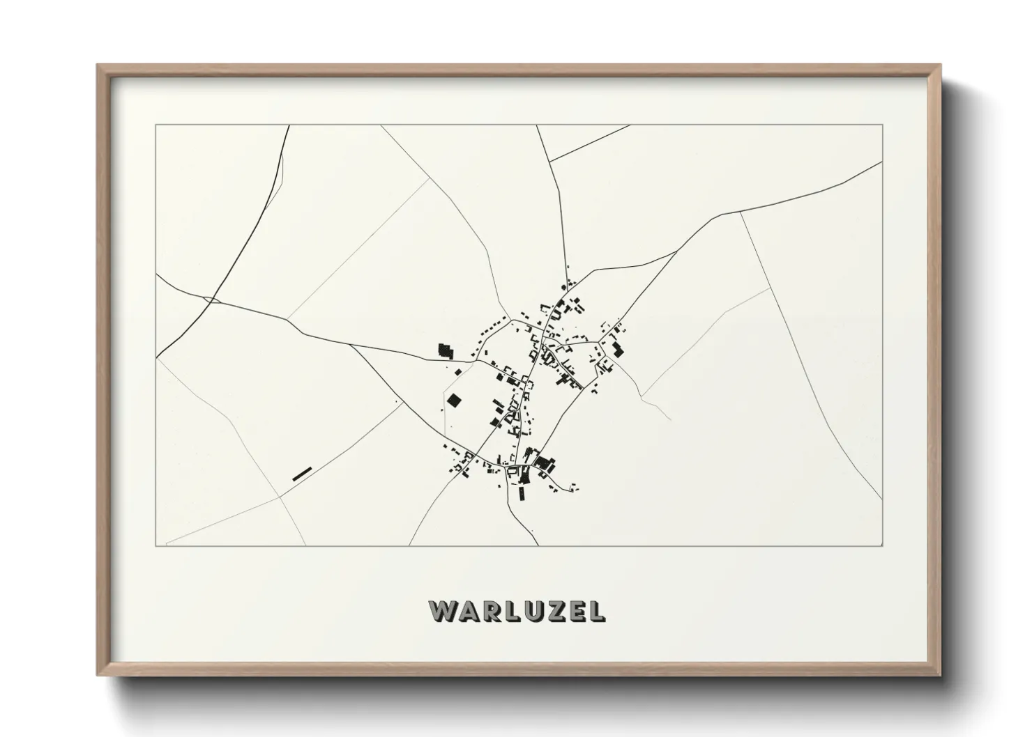 Une affiche de carte sur Warluzel