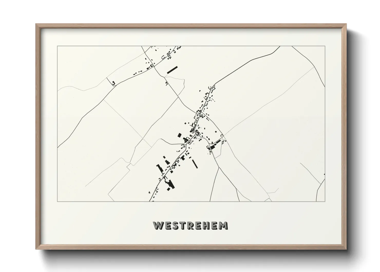Une affiche de carte sur Westrehem