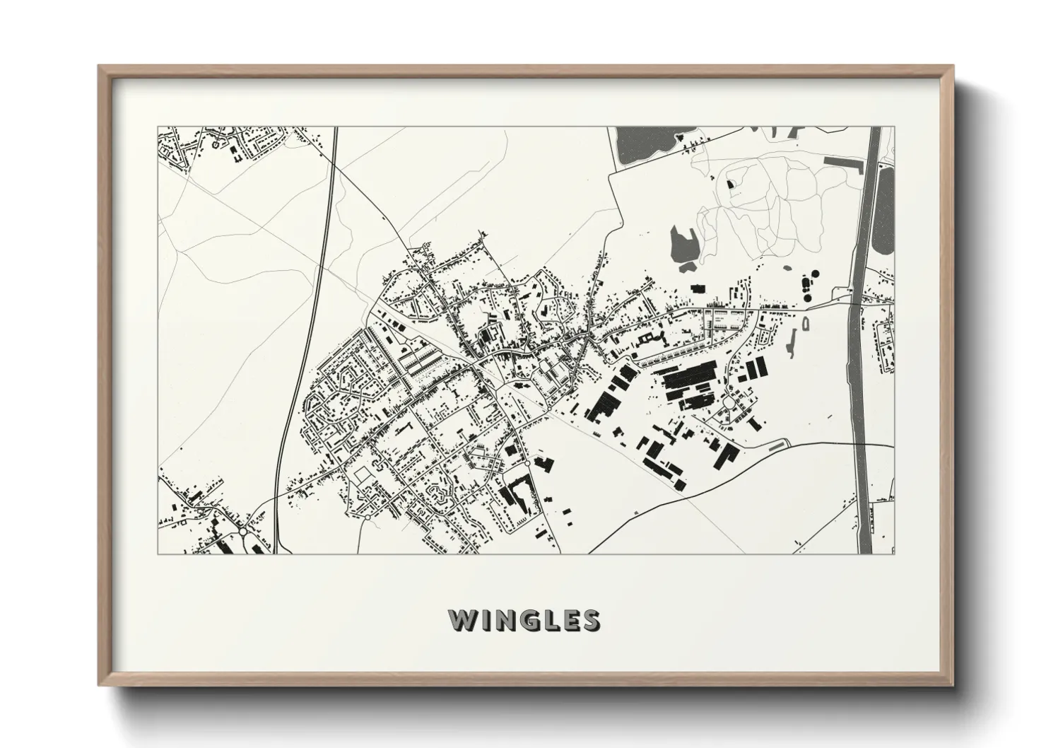Une affiche de carte sur Wingles
