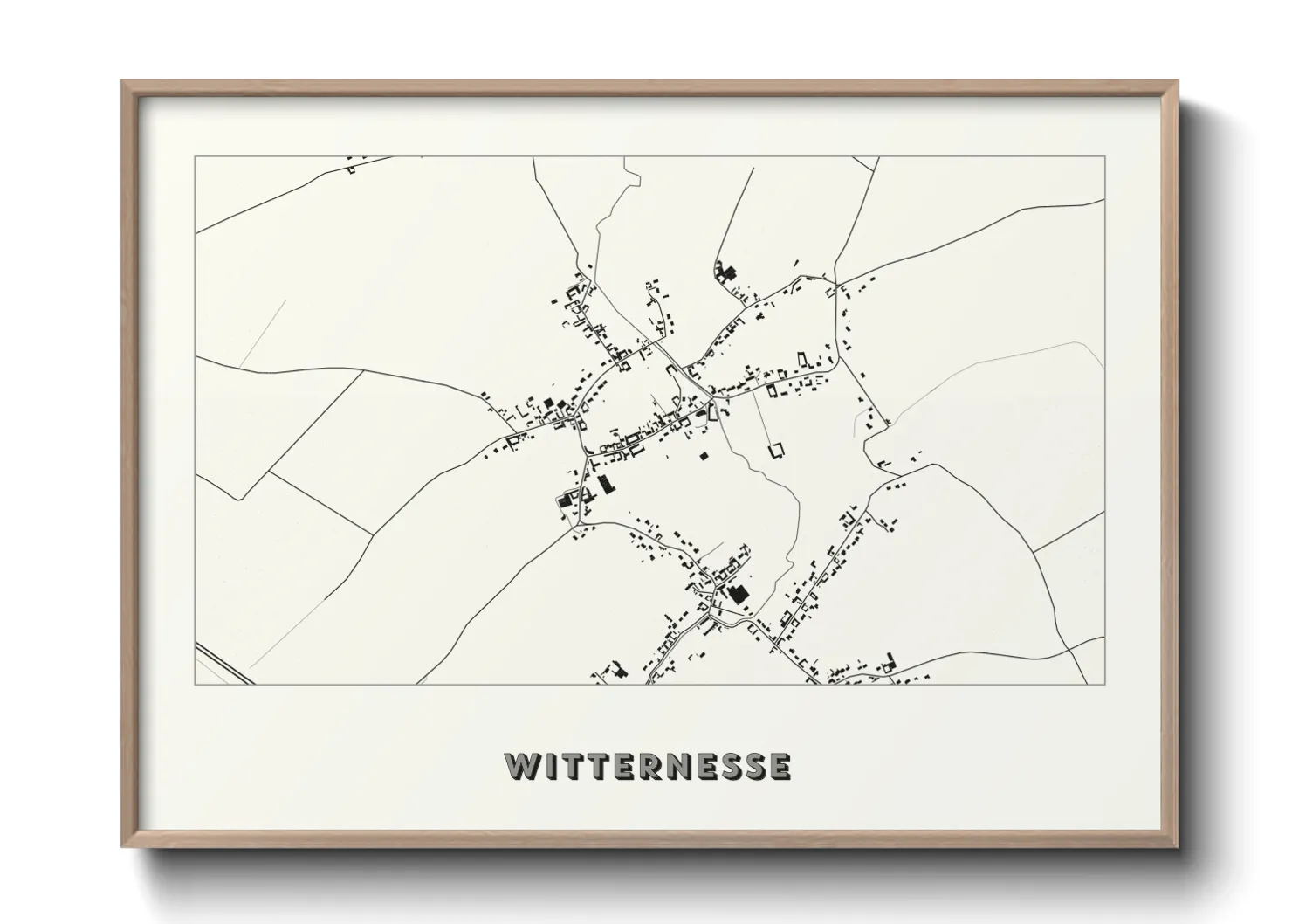 Une affiche de carte sur Witternesse