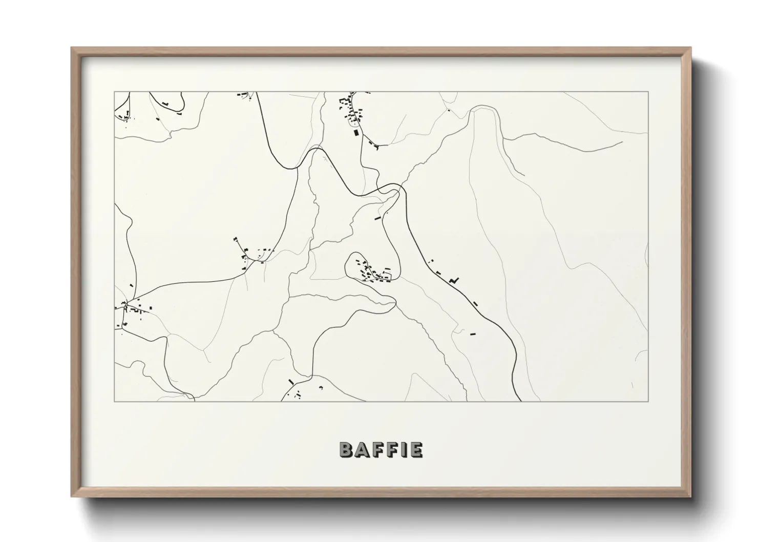 Une affiche de carte sur Baffie