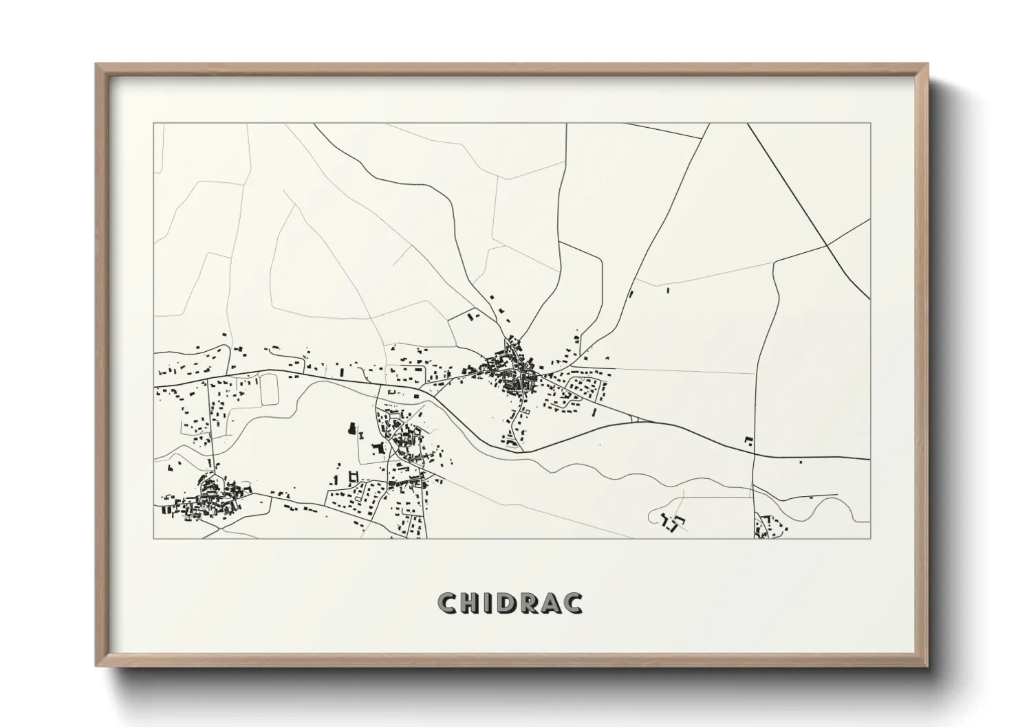 Une affiche de carte sur Chidrac