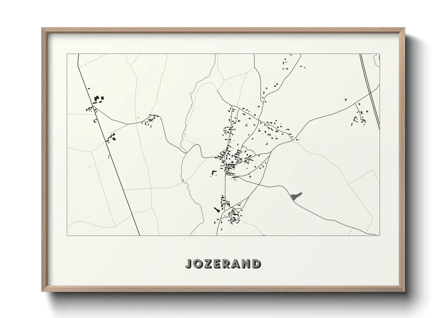 Une affiche de carte sur Jozerand
