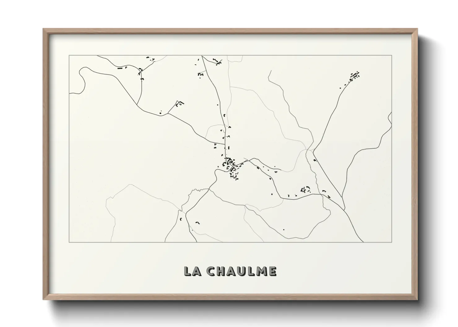 Une affiche de carte sur La Chaulme