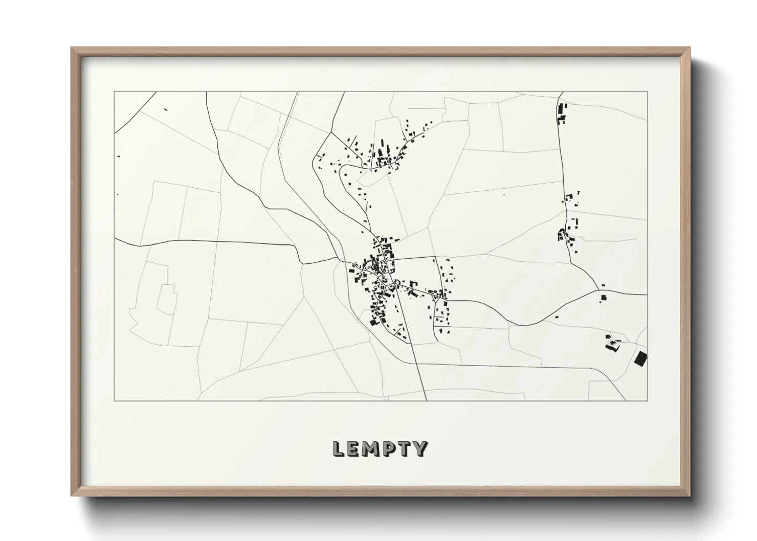 Une affiche de carte sur Lempty