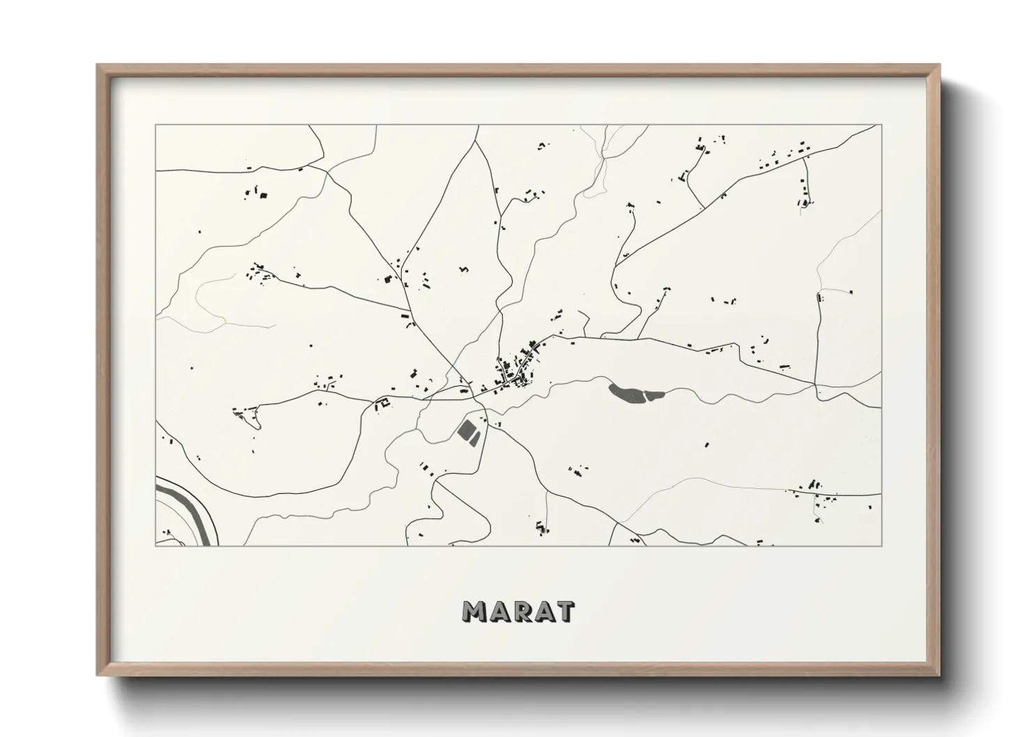 Une affiche de carte sur Marat