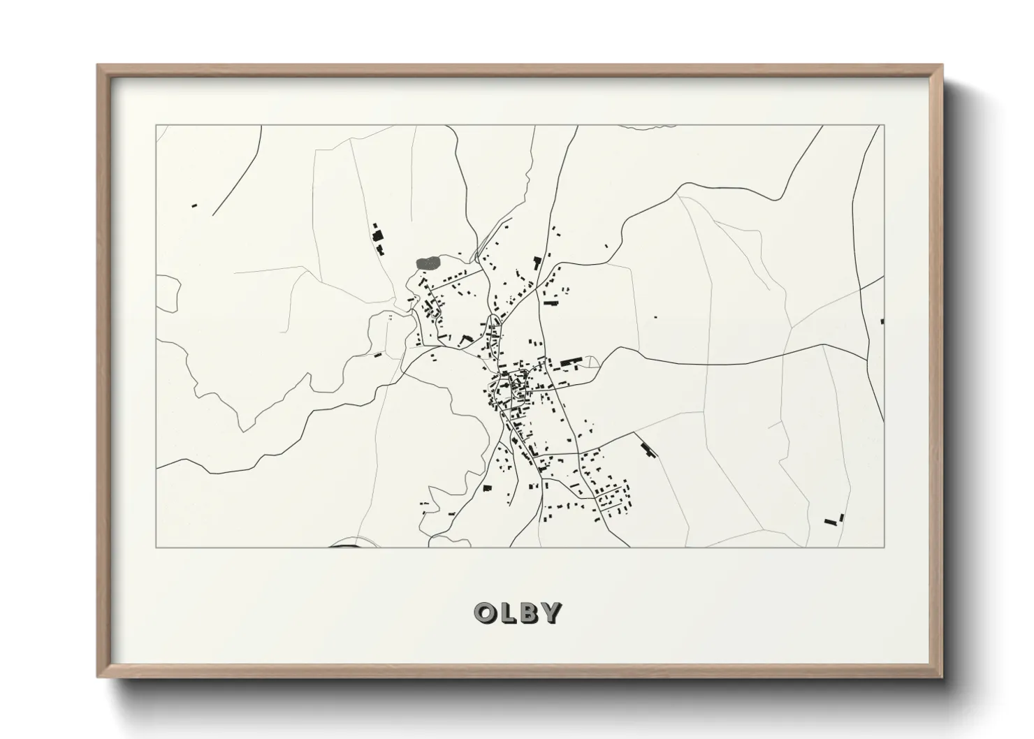 Une affiche de carte sur Olby