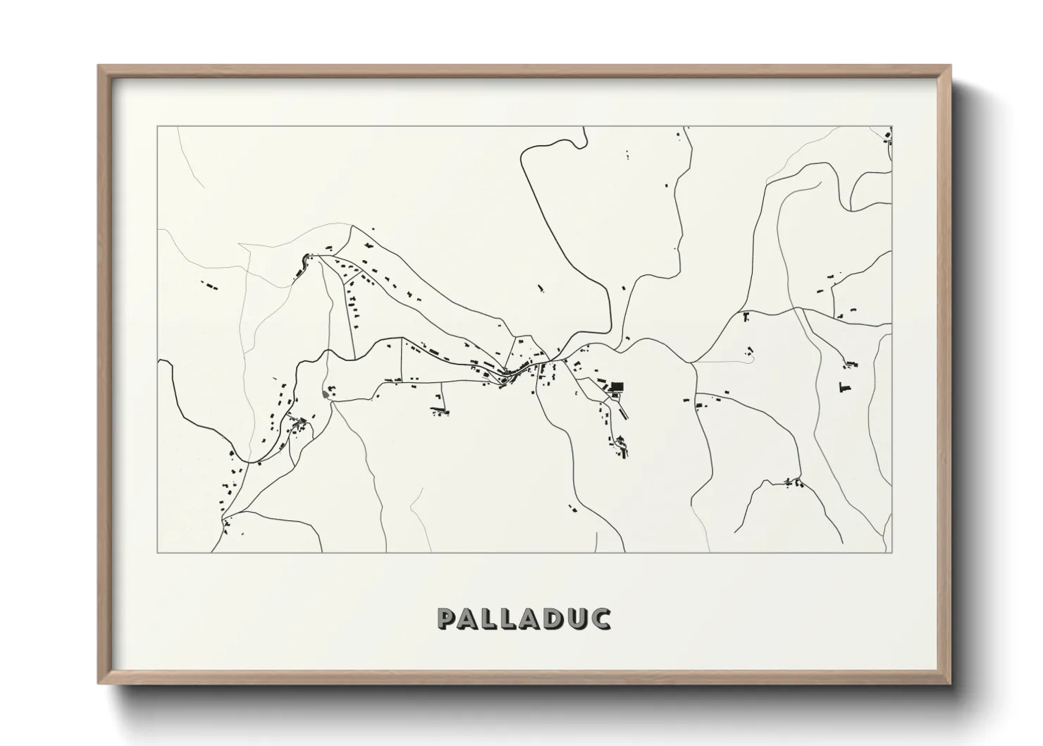 Une affiche de carte sur Palladuc