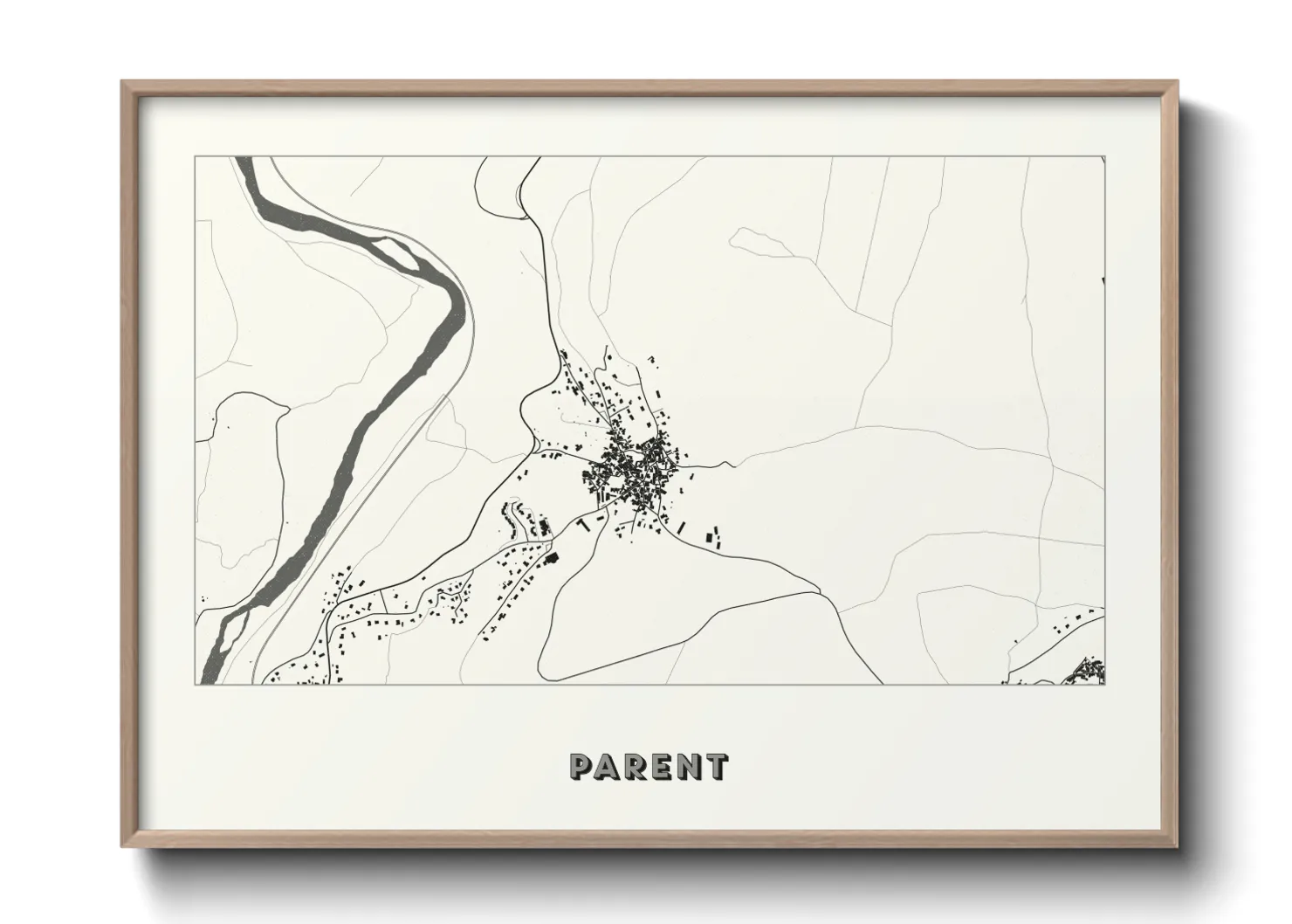 Une affiche de carte sur Parent