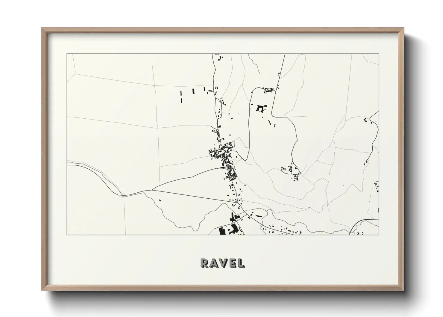 Une affiche de carte sur Ravel