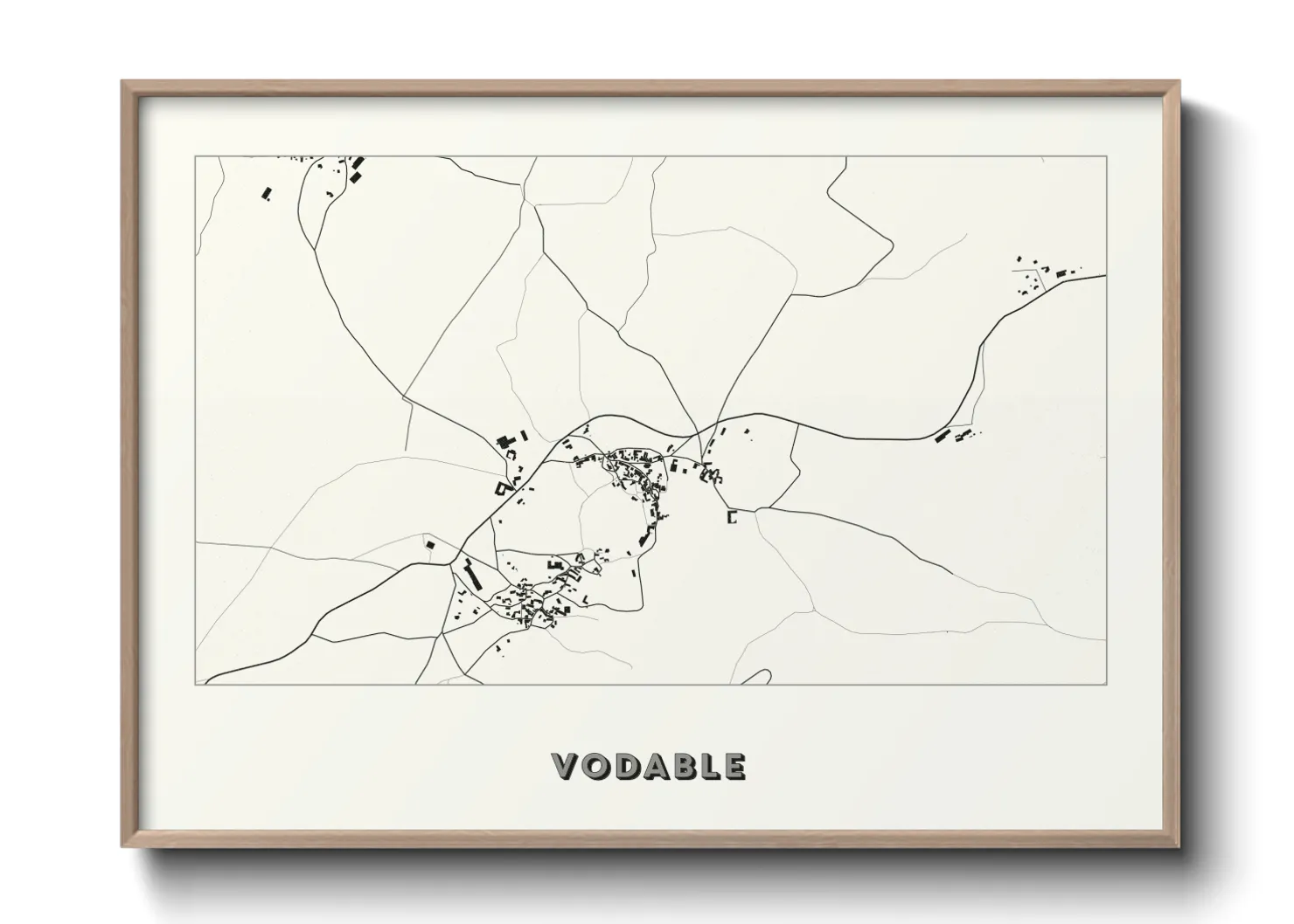 Une affiche de carte sur Vodable