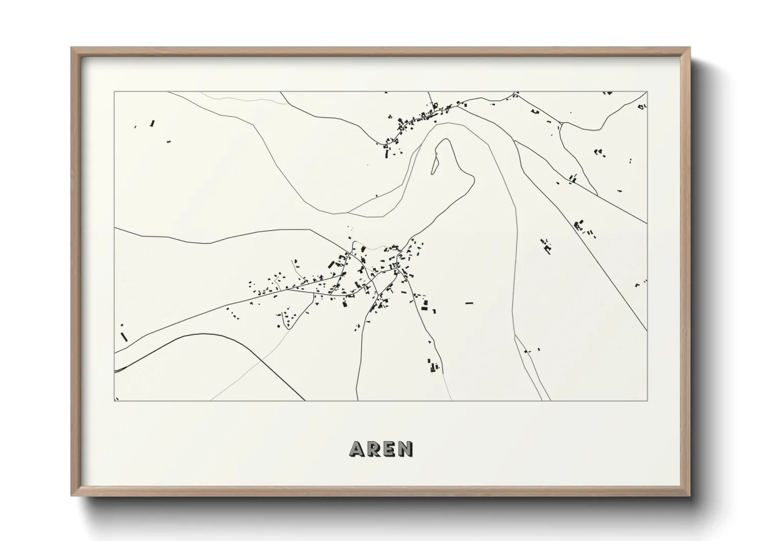 Une affiche de carte sur Aren