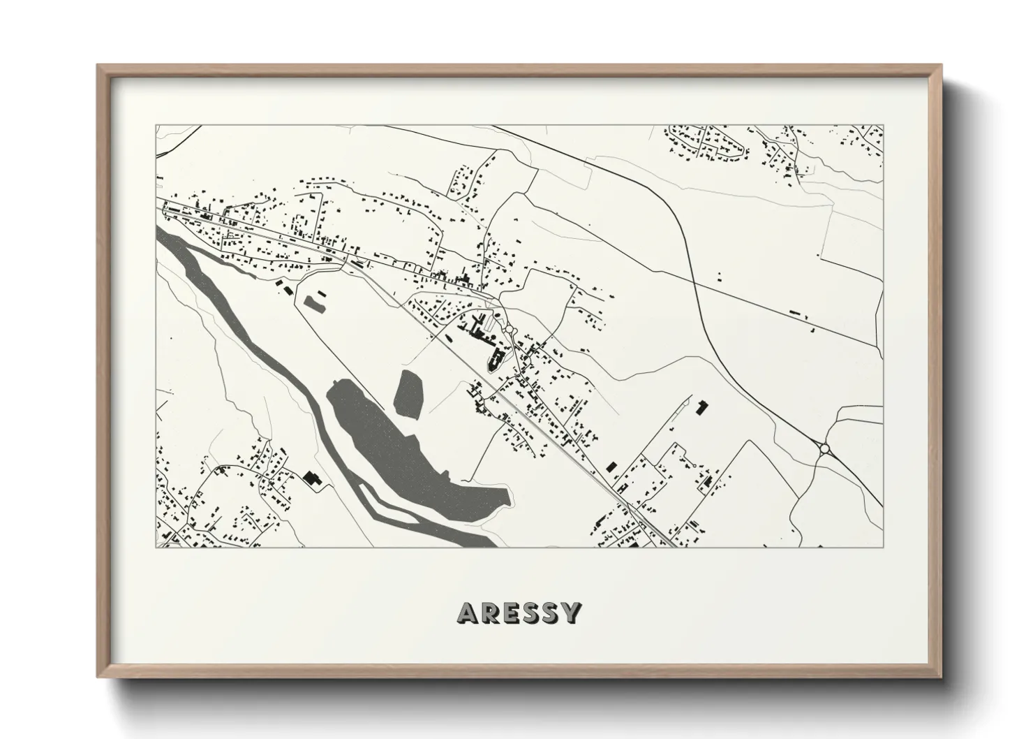 Une affiche de carte sur Aressy